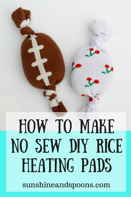 How to Make No Sew DIY Rice Heating Pads