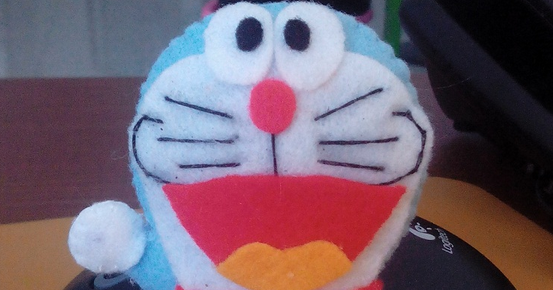 Cara Membuat Boneka Doraemon Dari Kain Flanel
