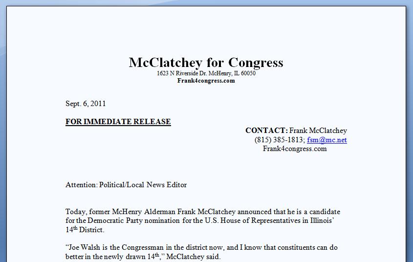McClatchey Release