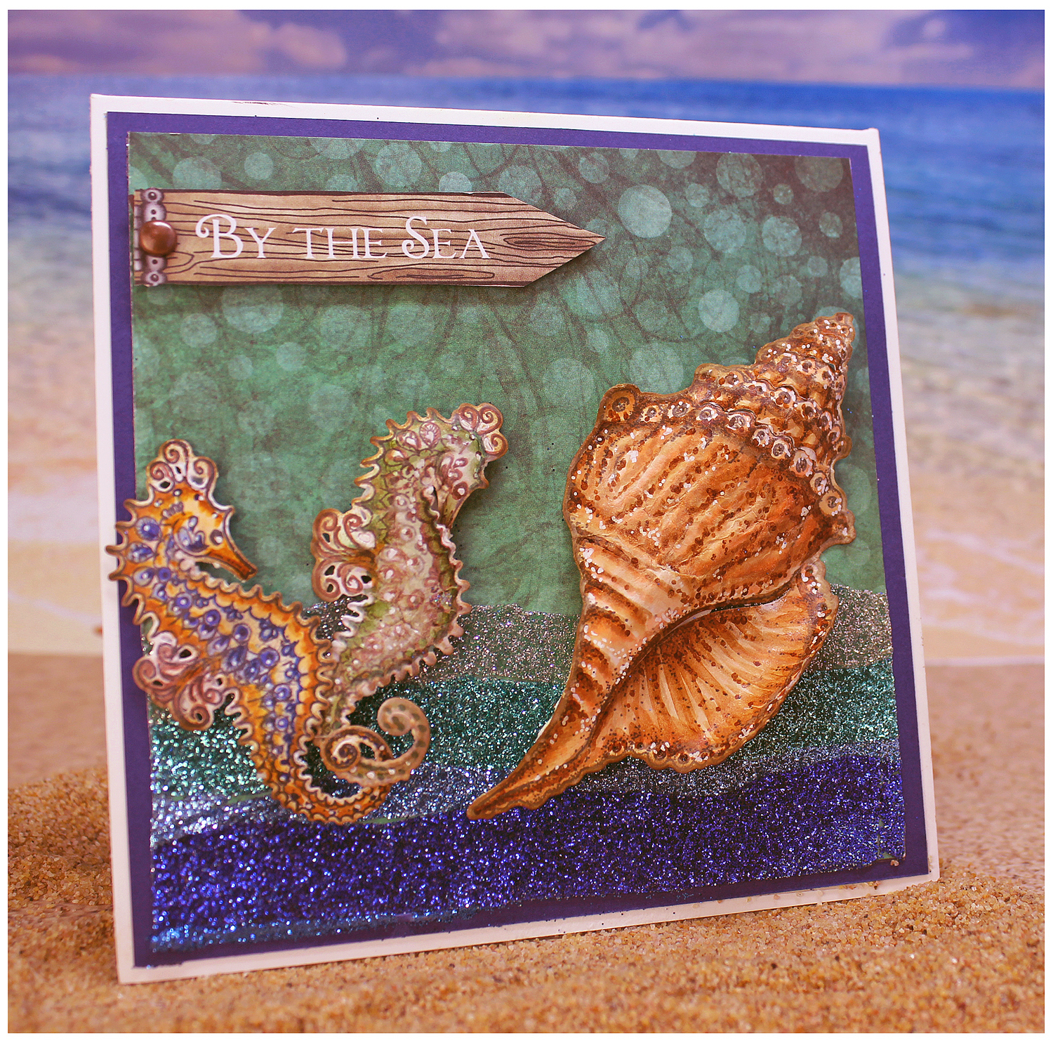Inky Creations with Marie: Heartfelt Creations - Under the Sea Shell Card
