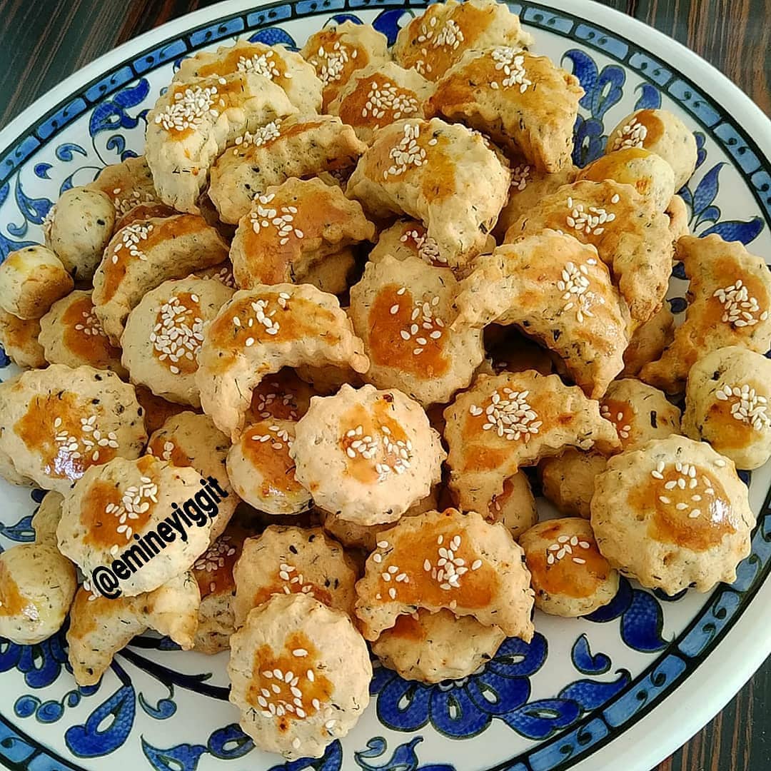 Dereotlu Peynirli Tuzlu Kurabiye Pratik Tarifim