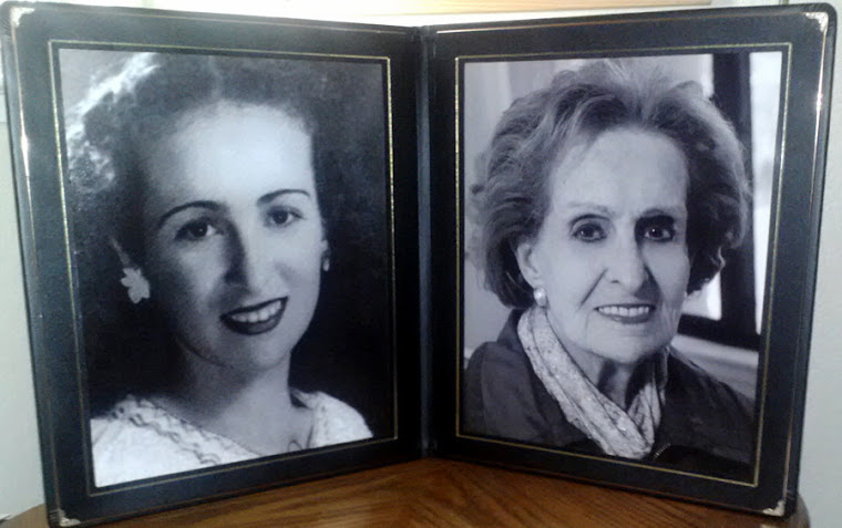 Lucero (Lucy) Soto Ossa Vda de Jaramillo (1920 † 2012)  foto a sus 19 años y a los 90 años
