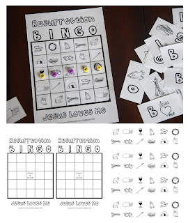 free resurrection bingo game to learn about Easter