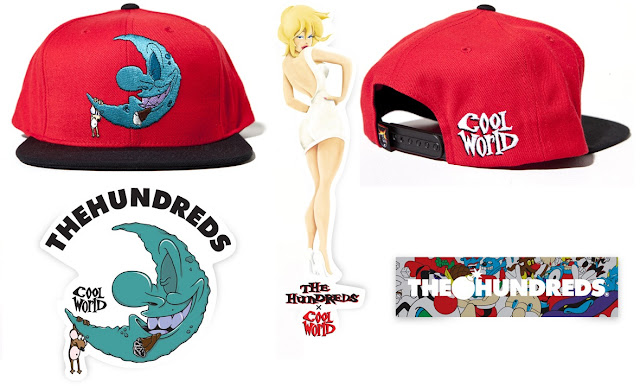 The Hundreds Cool World Collection - Moon Snapback Hat, Basic Holli Sticker, Moon Sticker & Character Sticker
