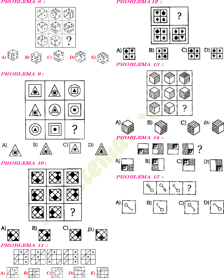 RAZONAMIENTO ABSTRACTO EJERCICIOS RESUELTOS DE TEST PSICOTÉCNICO PDF