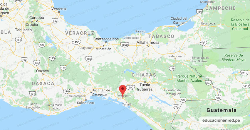 Temblor en México de Magnitud 4.2 (Hoy Sábado 11 Enero 2020) Sismo - Epicentro - Arriaga - Chiapas - CHIS. - SSN - www.ssn.unam.mx