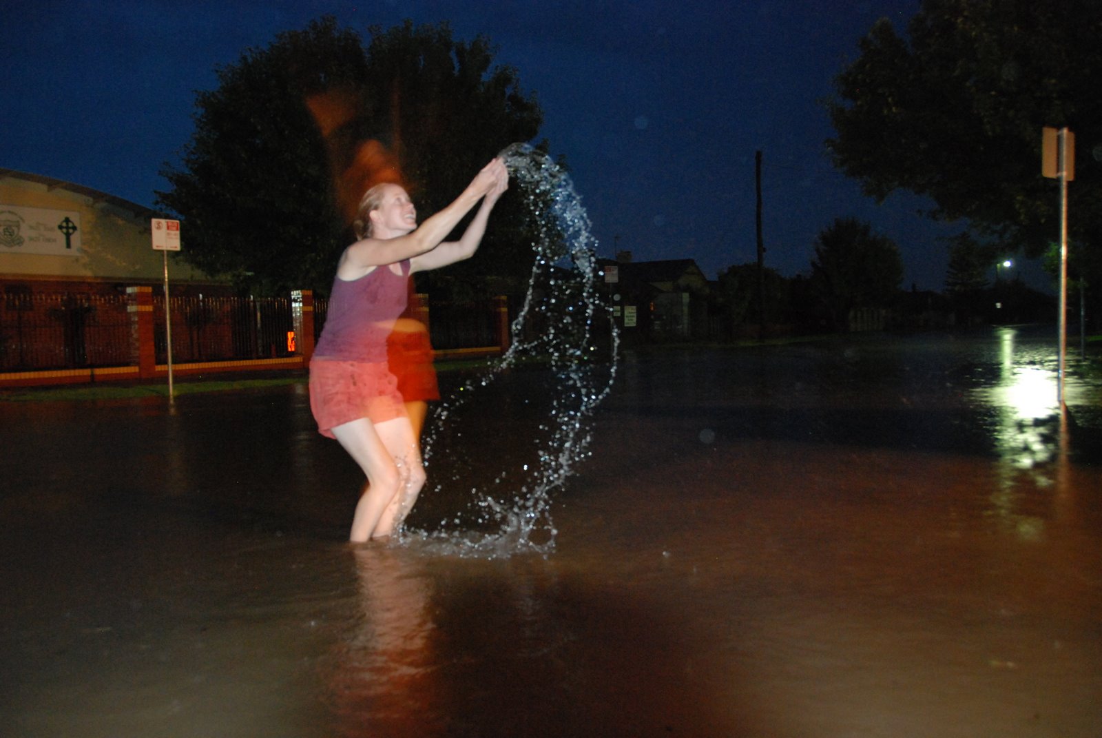 Our Two Boots Wet boots in the downpour!
