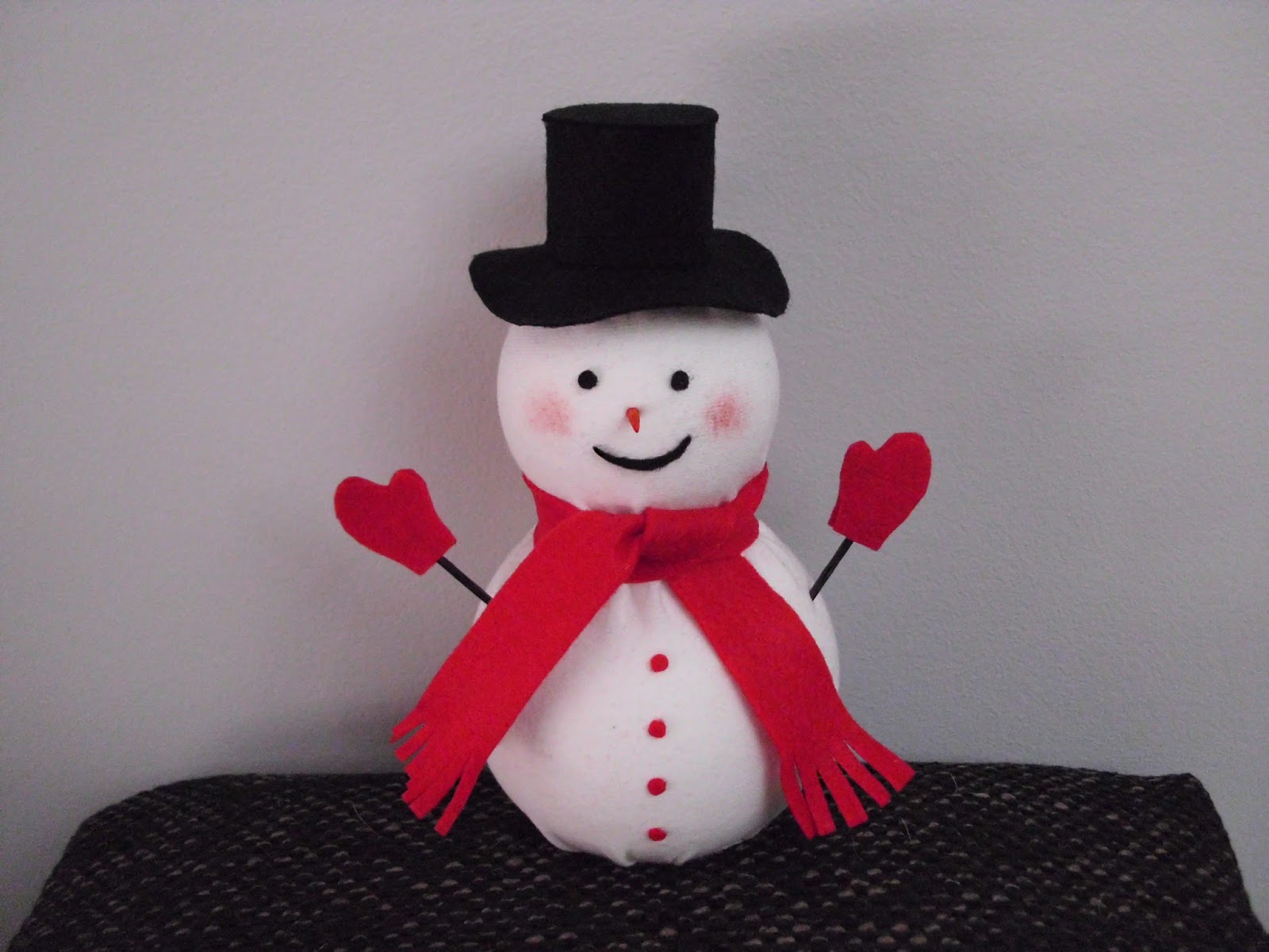 Manualidades y Labores Amalia Muñeco de nieve