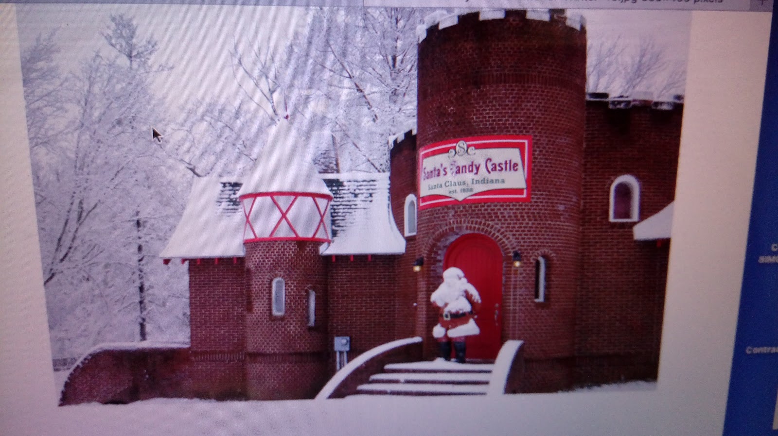 Travel with Angela Lansbury Santa Claus (town), Indiana, USA and more