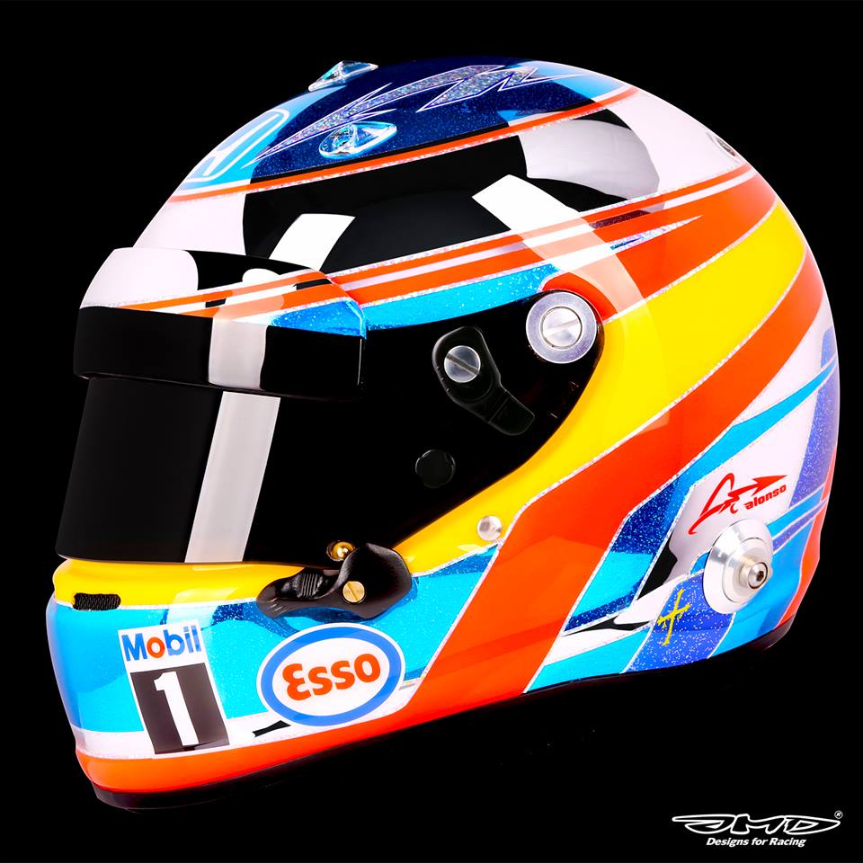 Racing Helmets Garage Arai GP6 F.Alonso Singapore 2016 by Jens Munser
