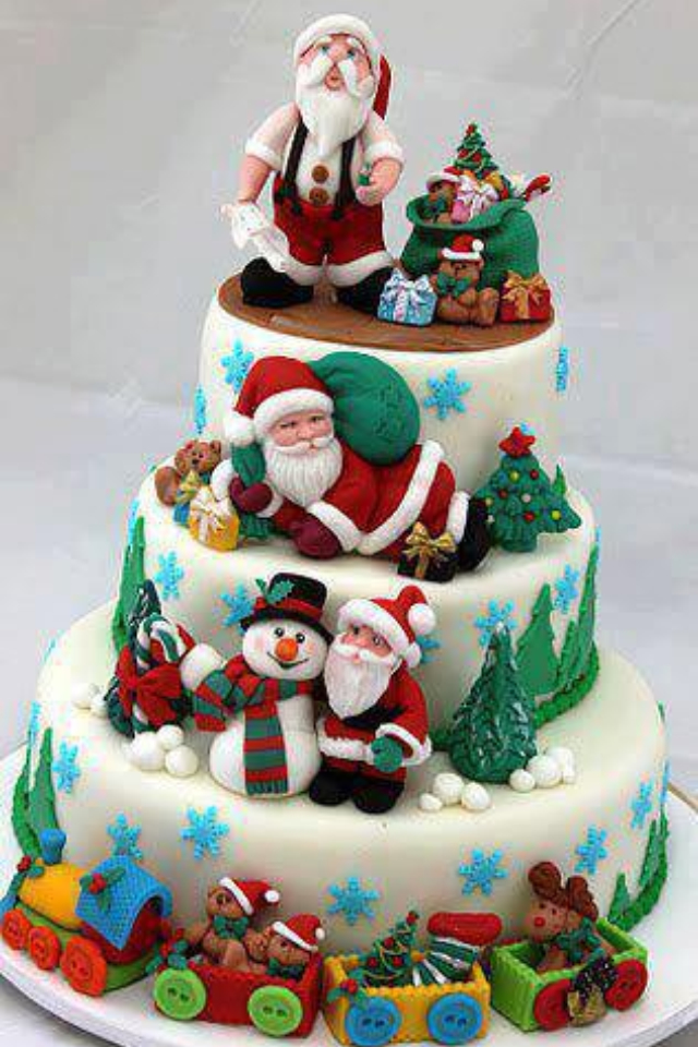 10 Amazing Santa Claus Cake Designs For Christmas