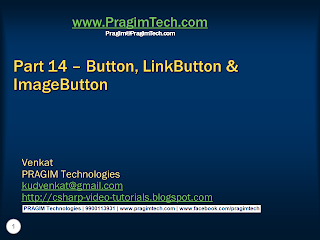 Sql server, .net and c# video tutorial: Part 14 – Button, LinkButton ...