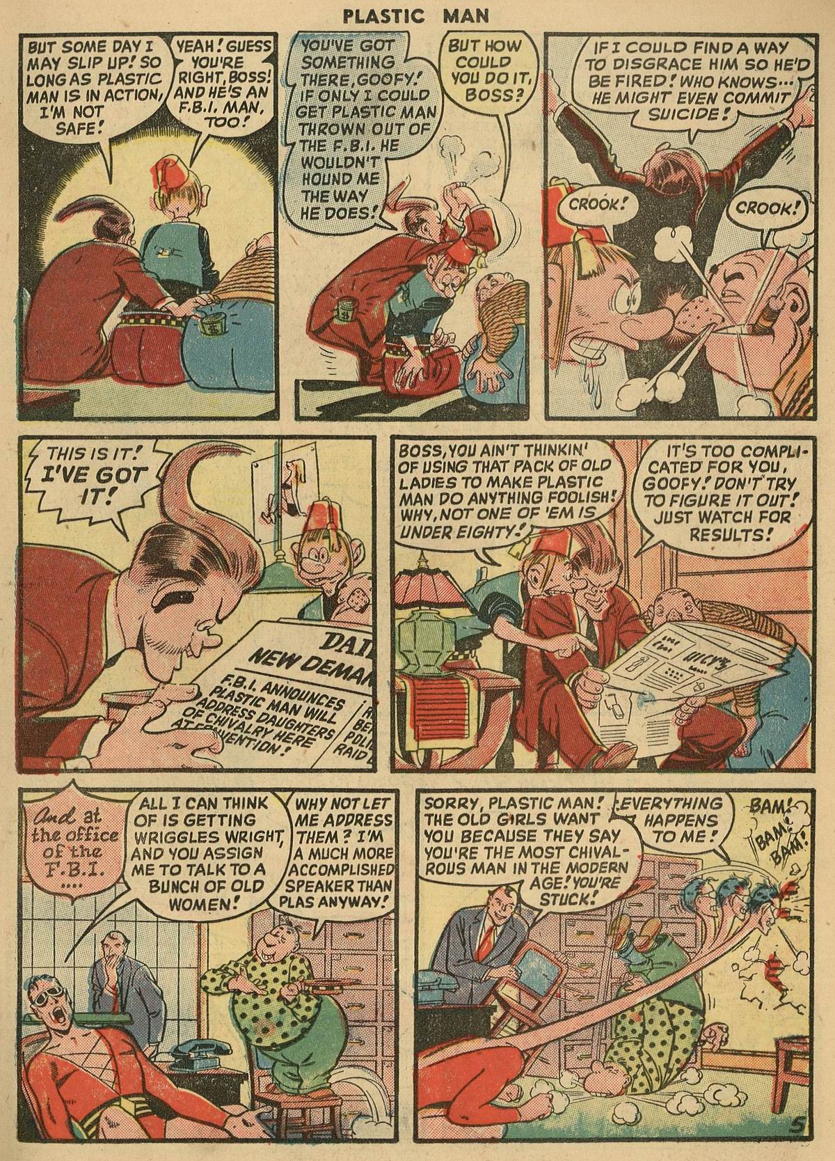 Read online Plastic Man (1943) comic -  Issue #16 - 20