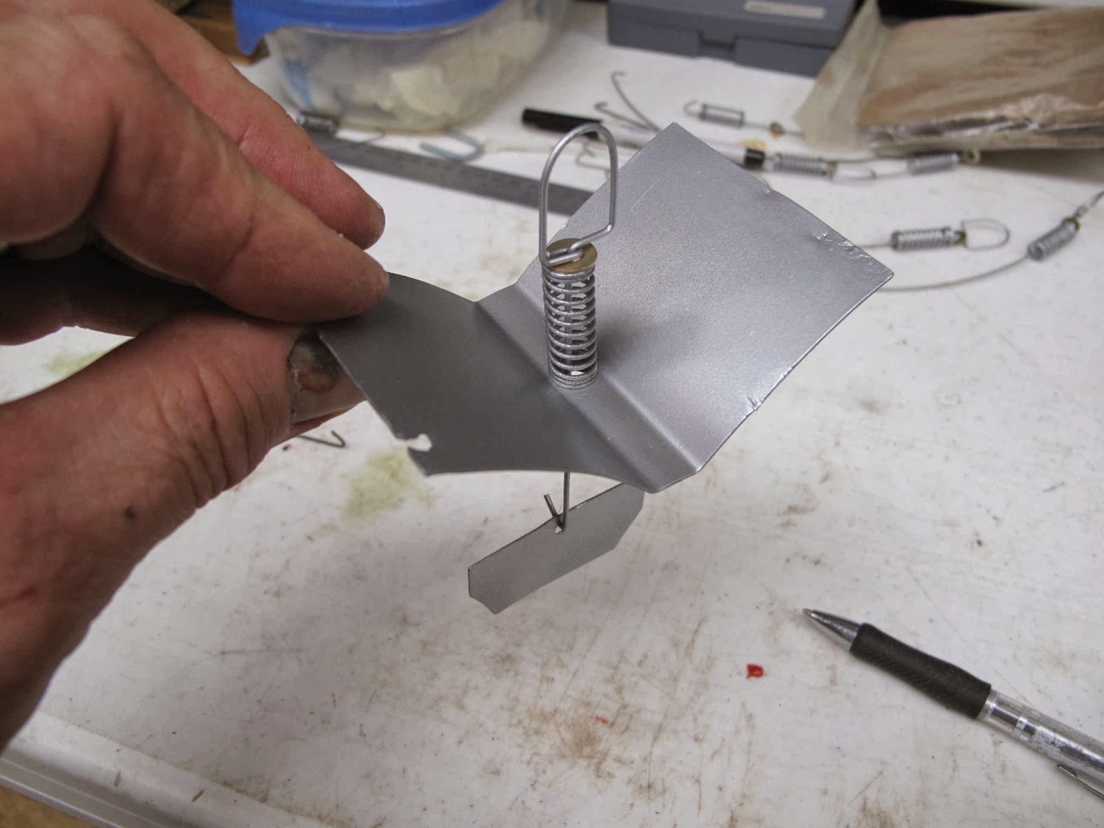 Cessna 140 Rebirth: Baffle Spring Fastener - Wires
