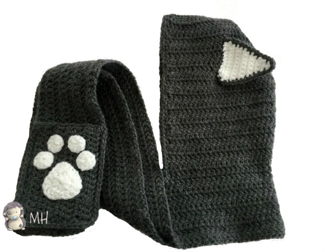 Gorro gato a crochet