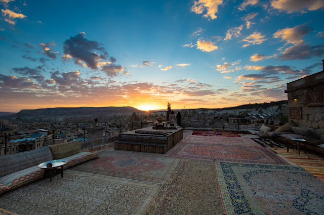 Alba a Goreme in Cappadocia da hotel Seten