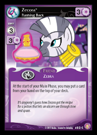 My Little Pony Zecora, Flashing Back Absolute Discord CCG Card