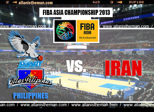 FIBA Asia 2013 Live Stream: Gilas Philippines vs Iran