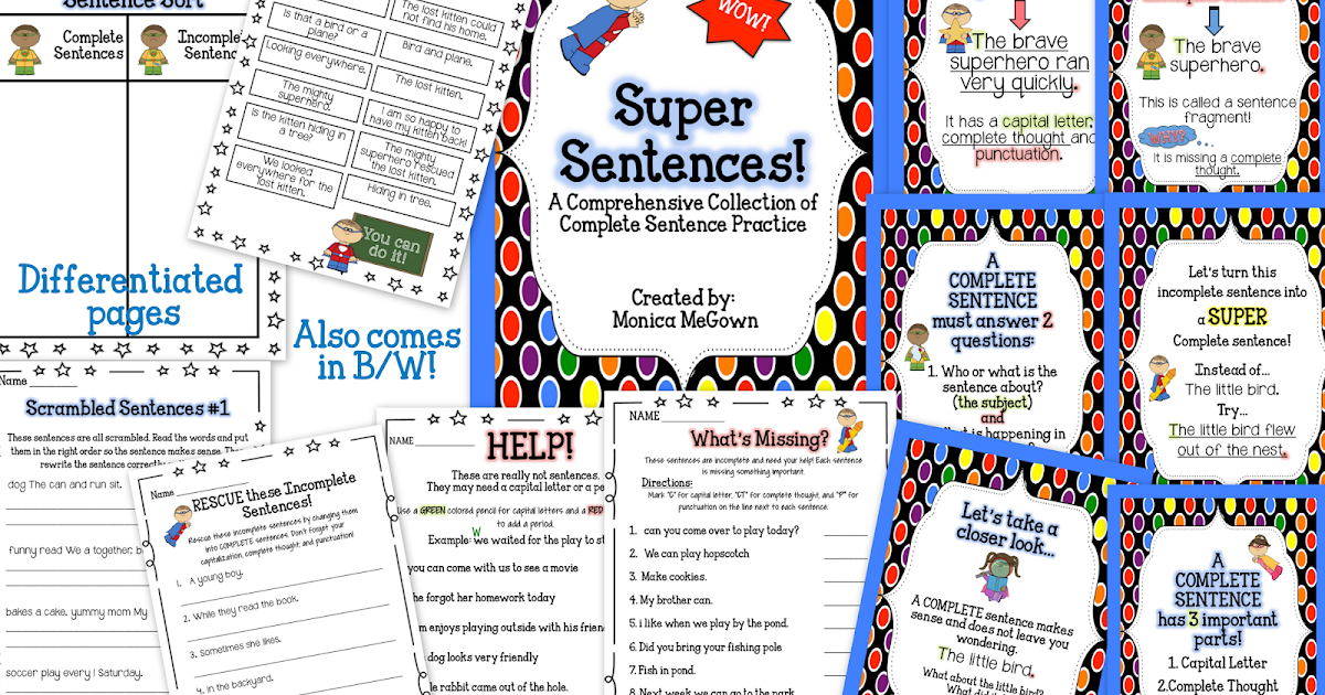 mrs-megown-s-second-grade-safari-super-sentences-complete-sentence-bundle-with-station-activities