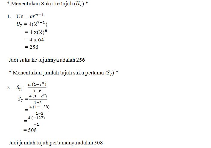 10 Contoh Soal Barisan Geometri Dan Rumusnya Kumpulan Contoh Soal