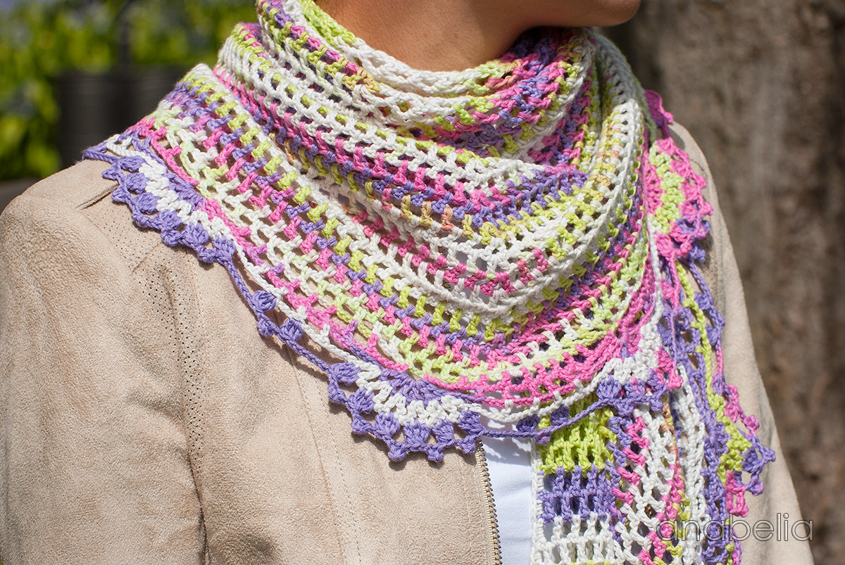 Anabelia craft design Light Summer Shawl, crochet pattern
