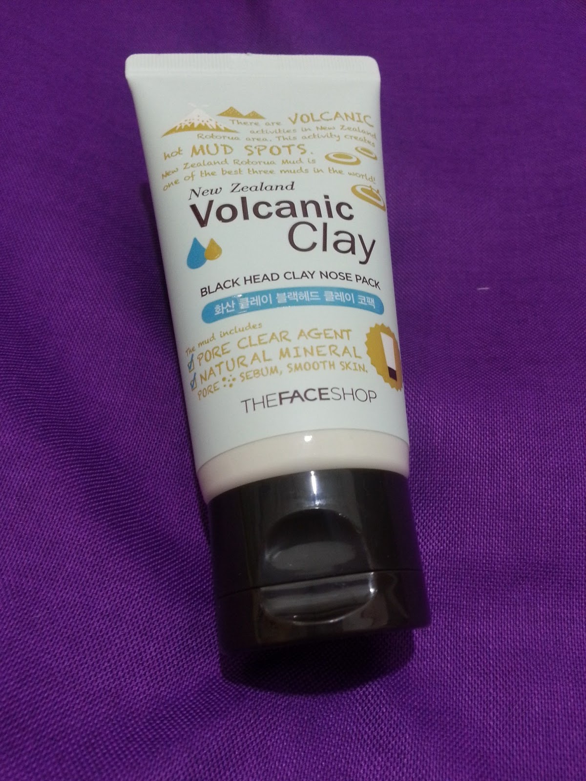 The Face Shop New Zealand Volcanic Clay Black Head Clay Nose Pack