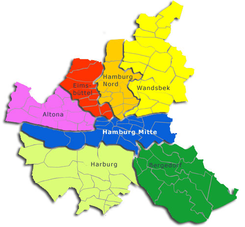 Hamburg Stadt Karte Bilder Deutschlandkarte