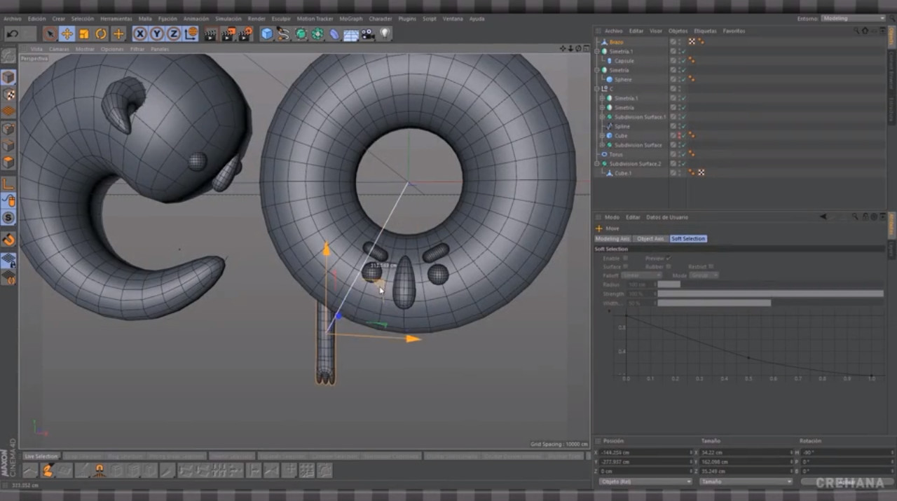Crea un lettering con vida en Cinema 4D | Curso gratis
