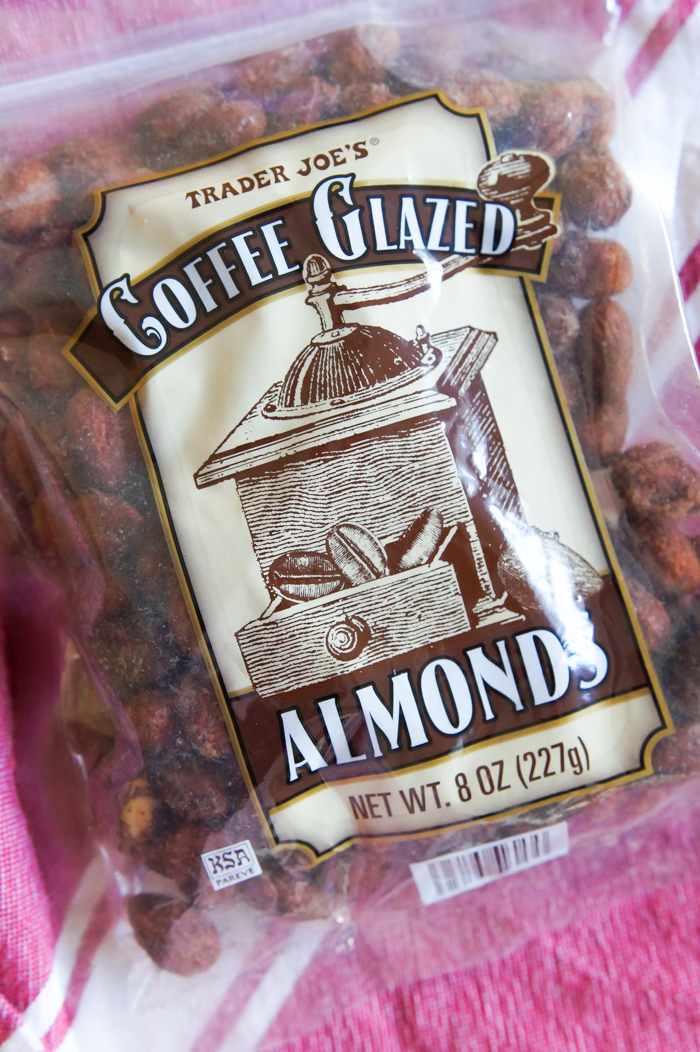 Sweet on Trader Joe's Sunday Coffee Glazed Almonds Bake at 350°