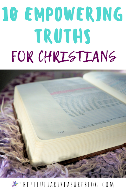 Once we become Christians, we are no longer defined by our sins or our past life. Instead, we can cling to the empowering truths God has for us. We are defined by Christ, His love, and the truths that are found in His Word. Learn these 10 empowering truths for Christians today. | #biblestudy #faith #christians