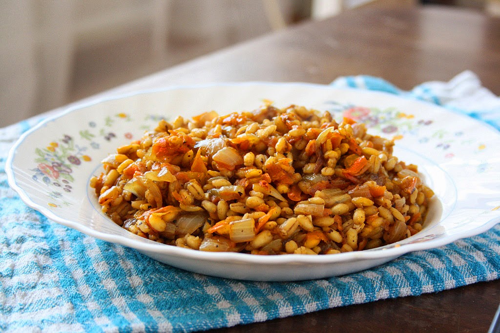 collecting memories Farro & Carrot Risotto