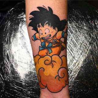 Tatuaje tradicional de Son Goku