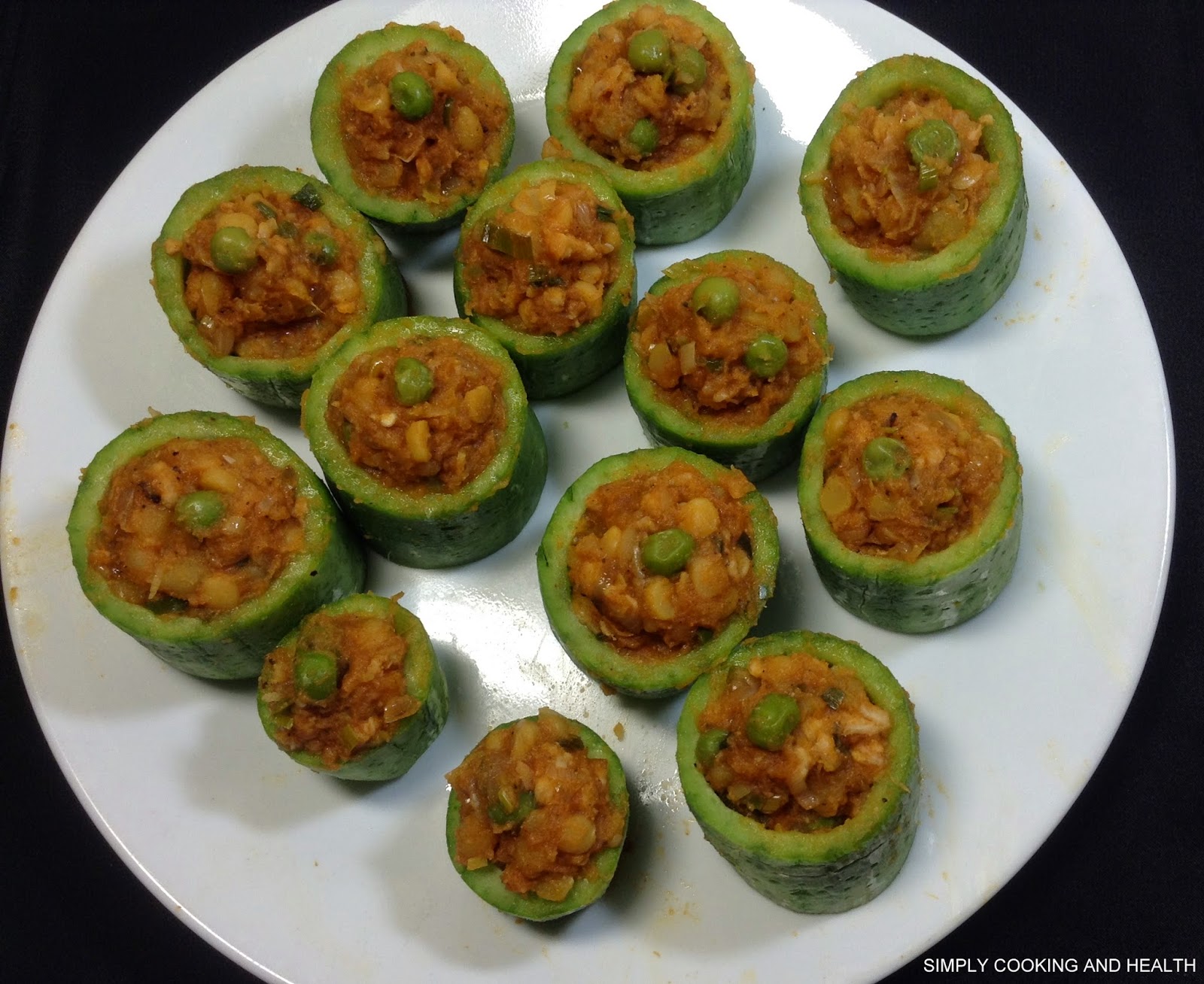 Simply Cooking and Health Stuffed snake gourd