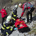 Un helicóptero de la Ertzaintza rescata a un montañero barakaldés accidentado en Urkiola