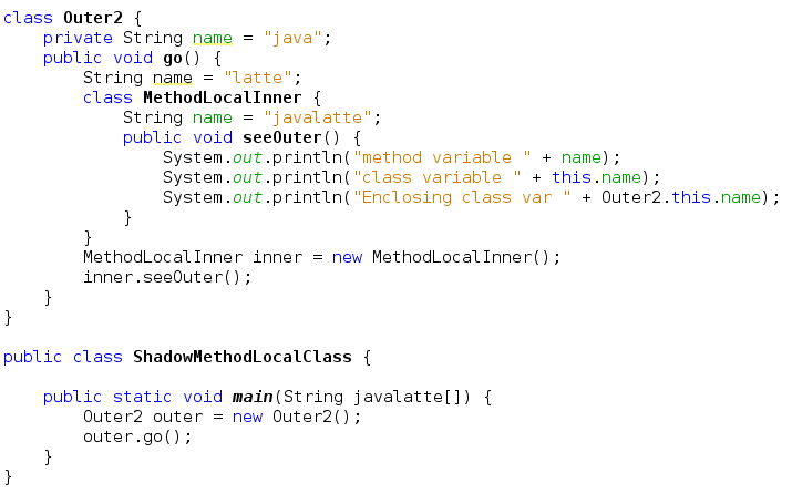Java-Latte: Flavors of Nested Classes in Java 8