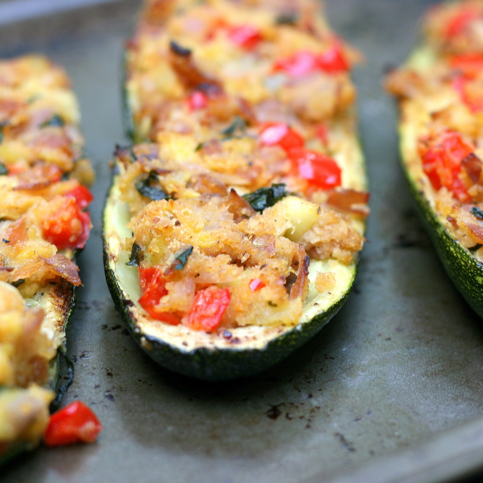 Mix it Up Stuffed Zucchini Boats