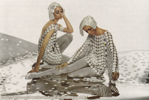 Paco Rabanne dress - 1968 60s 1960 mod