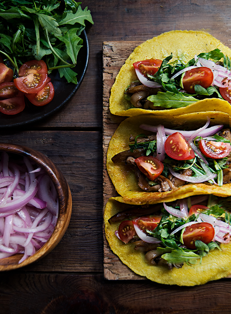 Tacos veganos RÚSTICA