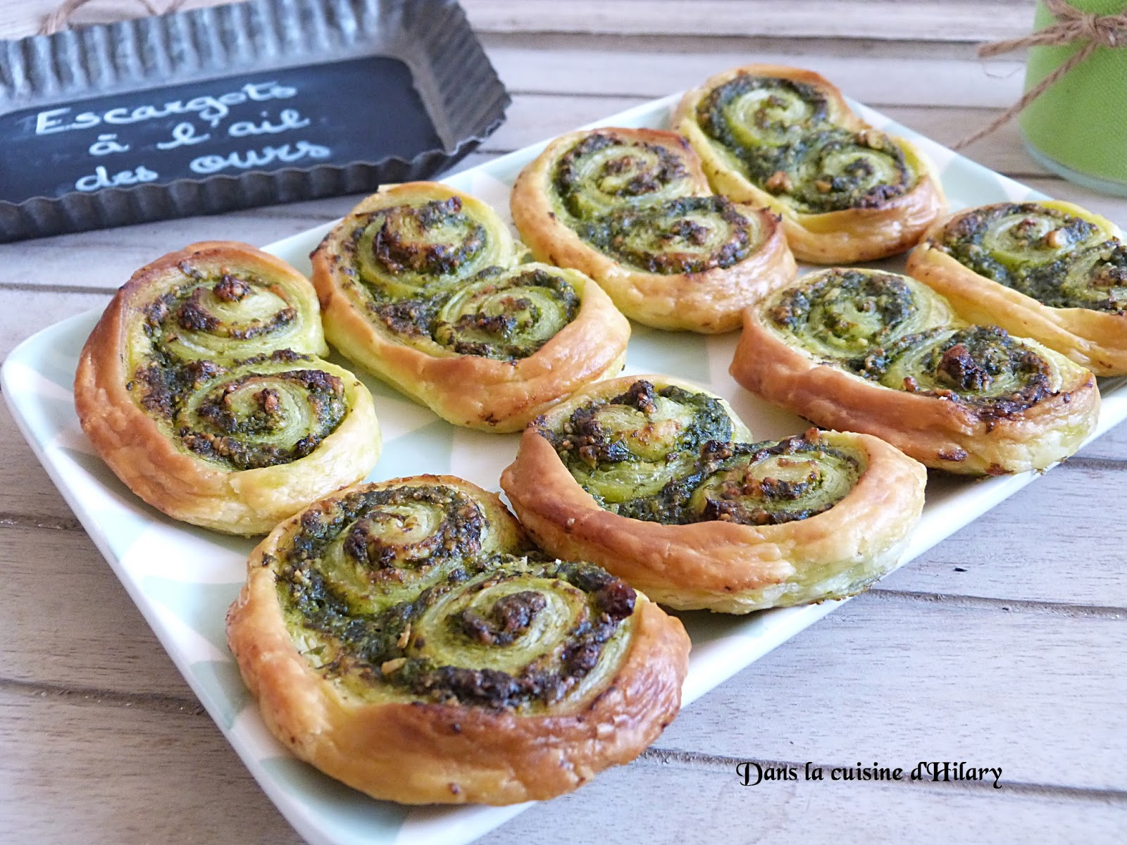 Dans la cuisine d'Hilary Escargots feuilletés à l'ail des ours / Bear