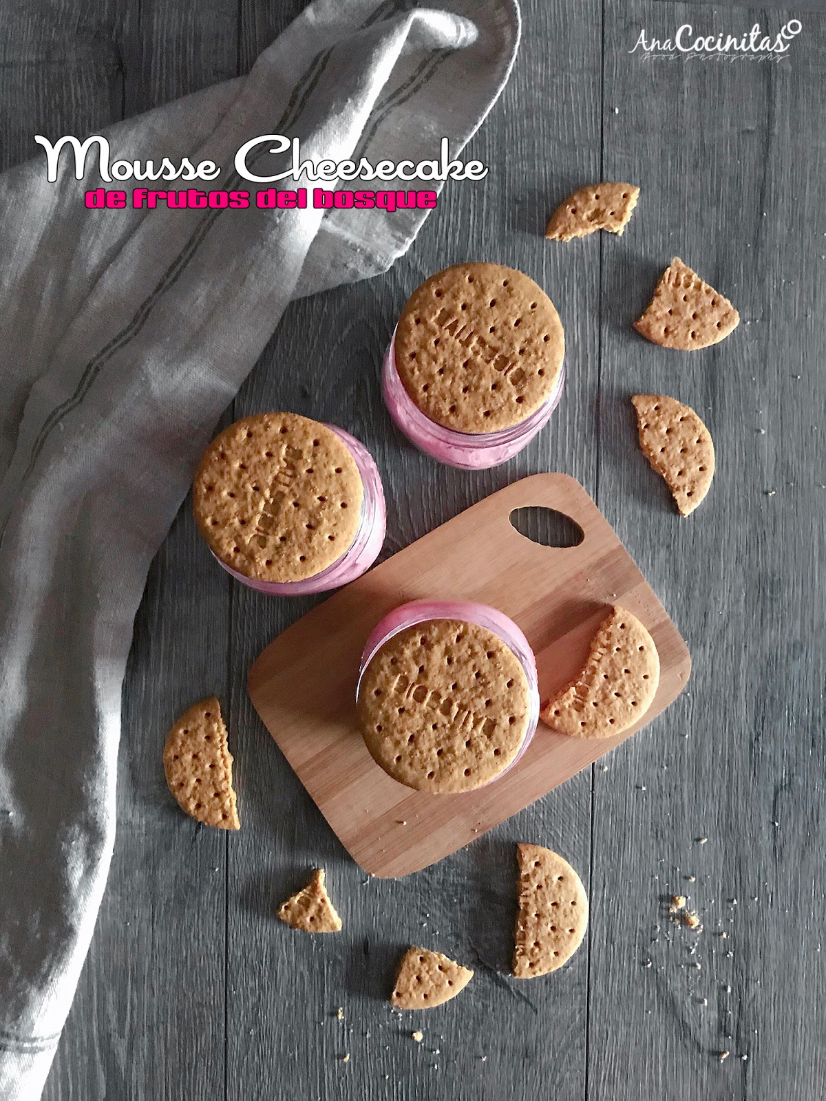 Mousse-Cheesecake de frutos del bosque