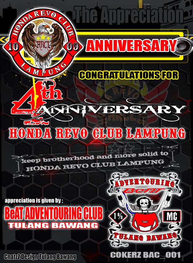 Contoh Undangan Anniversary Club Motor