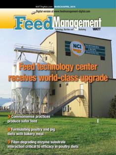 Feed Management. Technology, nutrition and marketing 2014-02 - March & April 2014 | TRUE PDF | Bimestrale | Professionisti | Distribuzione | Tecnologia | Mangimi
Feed Management reaches professionals who utilize it as their technology, mill management and nutrition resource for the North American feed industry. Well-balanced and comprehensive editorial content appeals to the unique business needs of feed mill operators, formulators, nutritionists and veterinarians alike.
Uniquely focused on North American feed manufacturing, Feed Management is a valuable education resource for readers. Each issue covers the latest developments in animal feed formulation, nutrition, ingredients, technology and management.