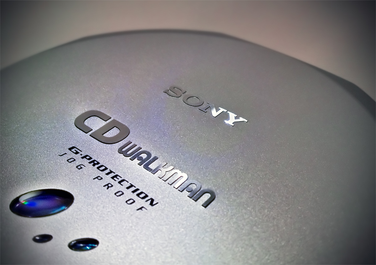 The letterings of the Sony are not printed, they are metal parts attached  with an adhesive.