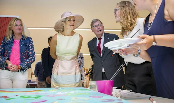 Netherland's Queen Maxima is pictured during the opening of the Papageno House in Laren