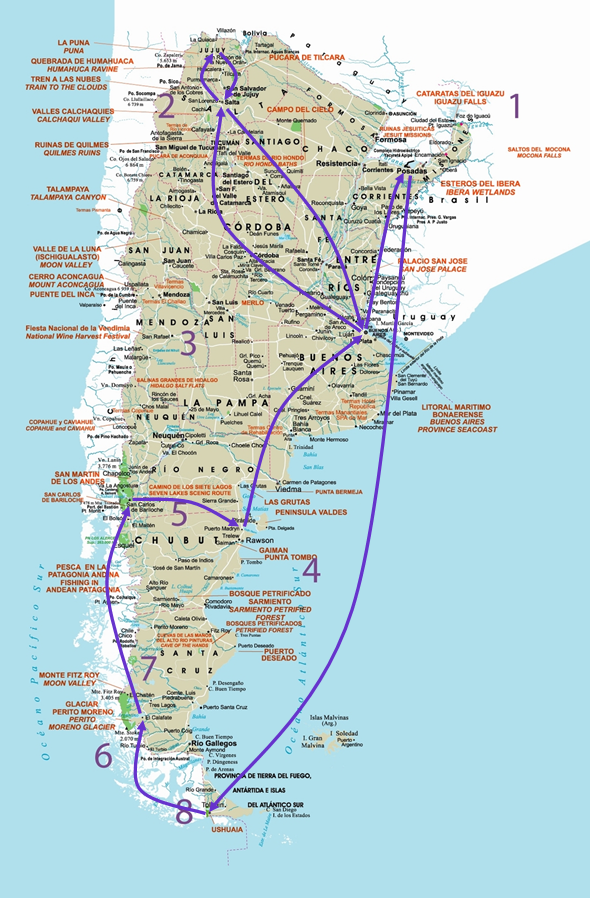 Viajes A España Desde Argentina Mapa