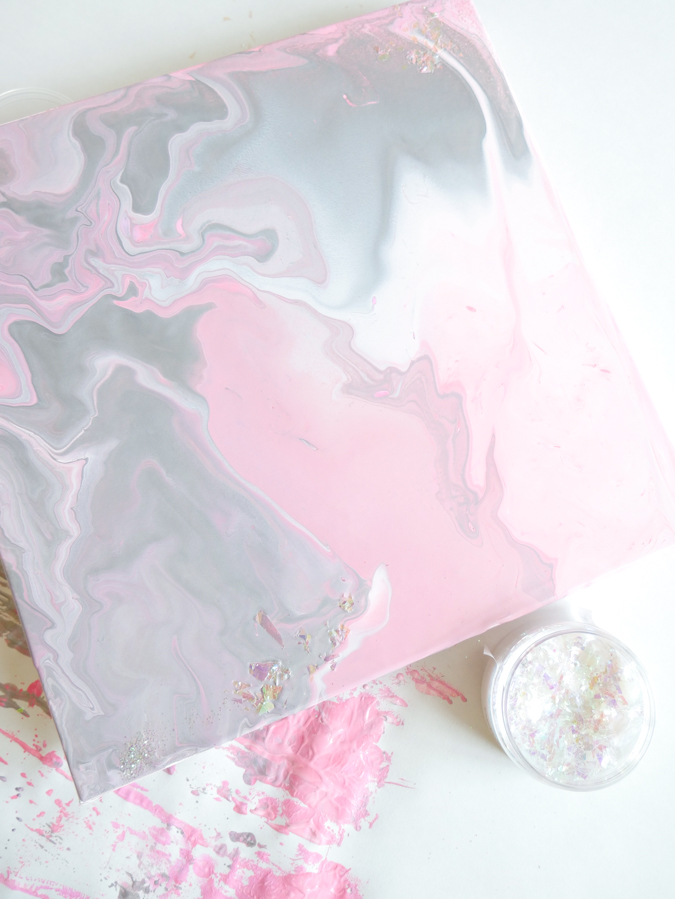 American Crafts Color Pour Canvas by Jamie Pate | @jamiepate for @americancrafts