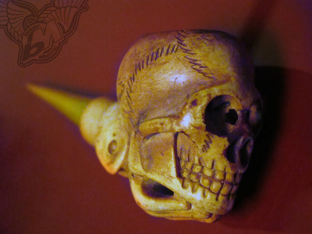 vintage meerschaum skull pipe