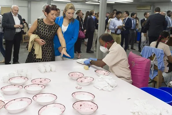 Hereditary Grand Duchess Stephanie and Heriditary Grand Duke Guillaume visited RAK Ceramics Dubai Expo 2020