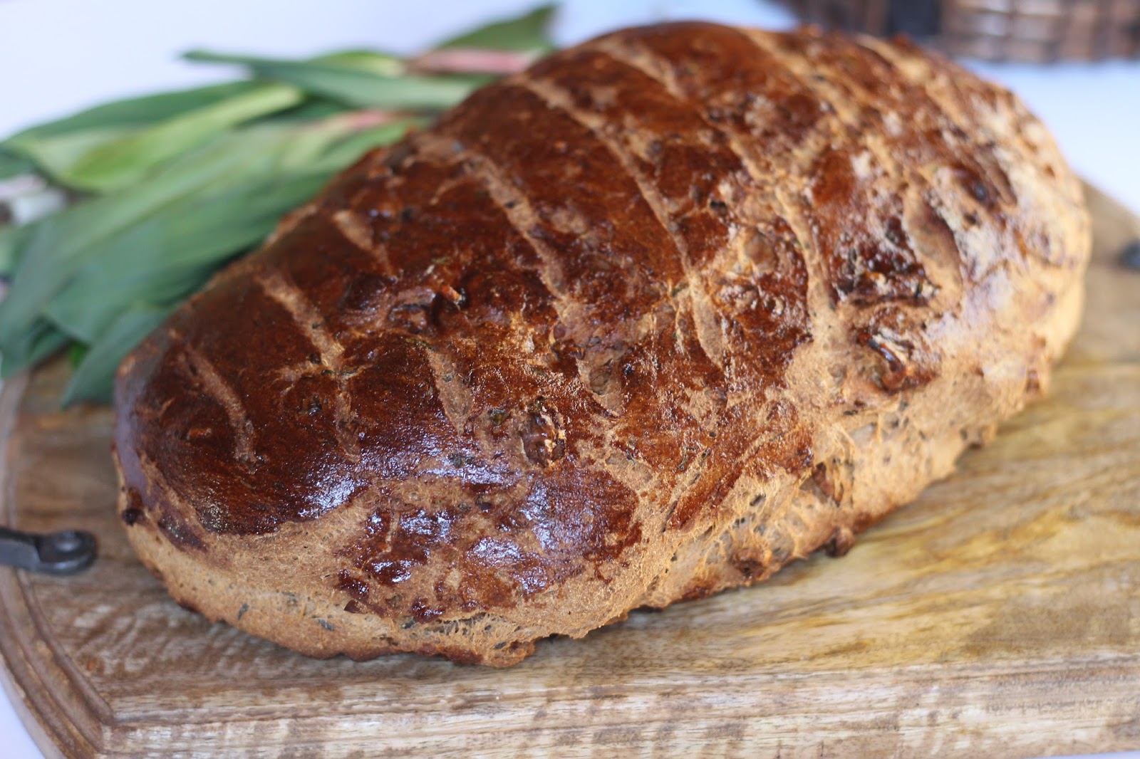 Whole Wheat Ramp Walnut Bread – Diary of a Mad Hausfrau