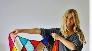 Hermoso diseño con rombos para tejer al crochet